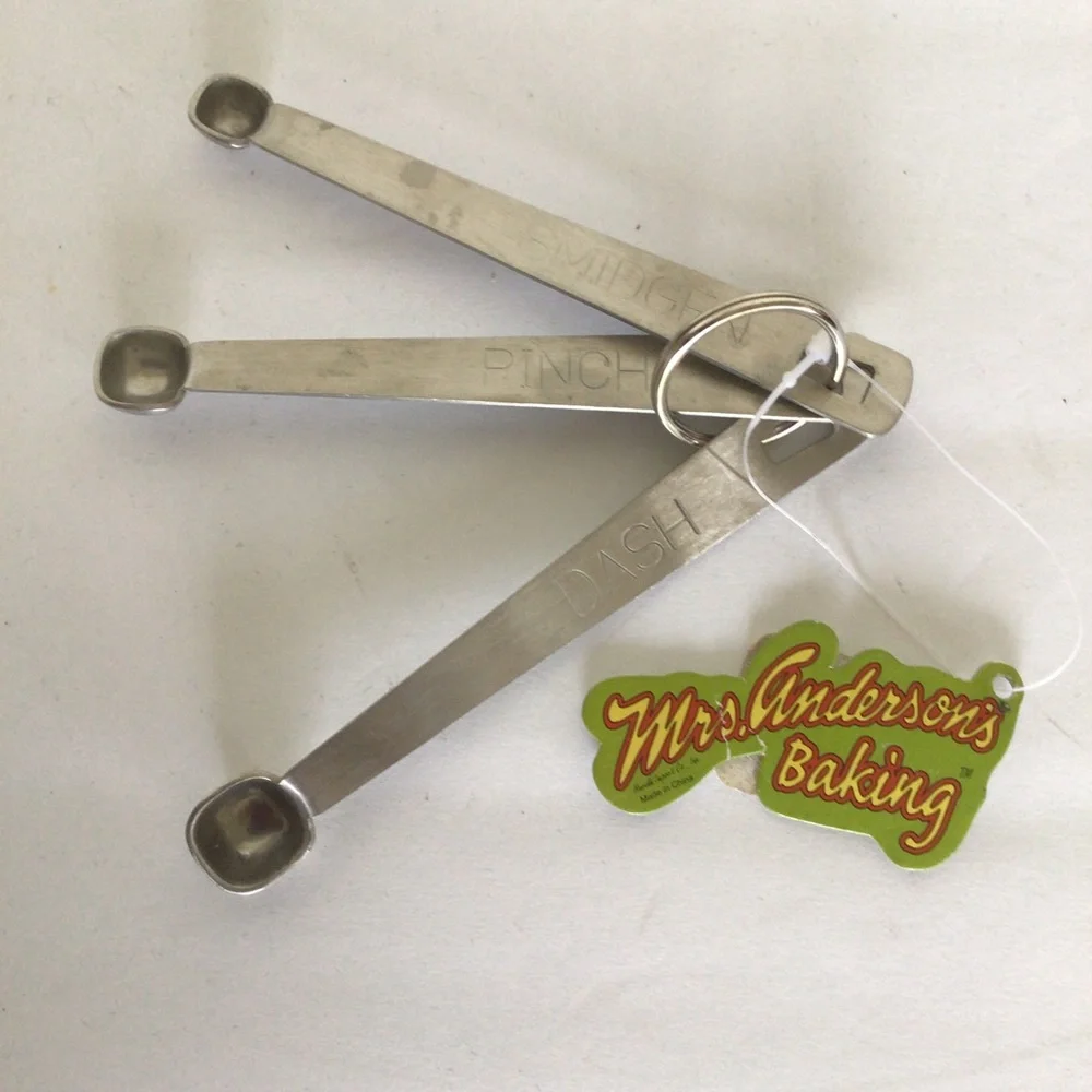 MRS ANDERSON BAKING COMPANY DASH SMIDGE PINCH MEASURING SPOONS NWT